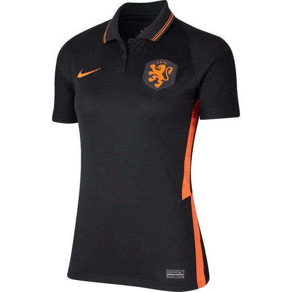 Camiseta Países Bajos Replica Segunda Ropa Mujer 2020 Negro